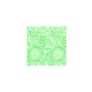 Stickers oriental neon grön 8390