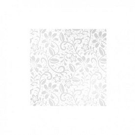 Stickers Blomma silver 8493