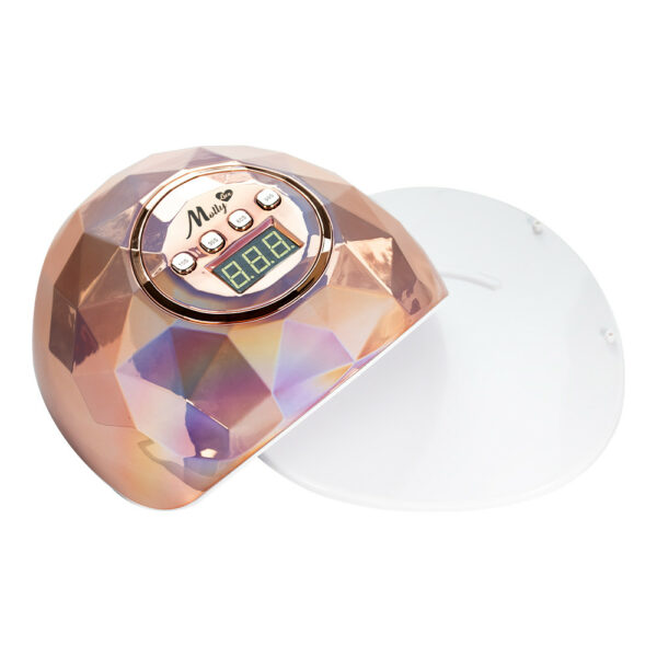 MOLLYLUX UV/LED 86W Lampa Diamant Holo Rose Guld - Bild 3